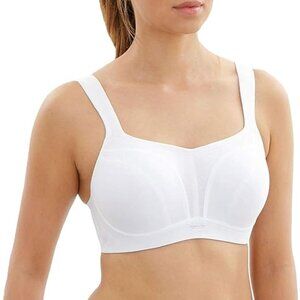 Panache White Wired Sports Bra Style 5021 Size 34FF NWT